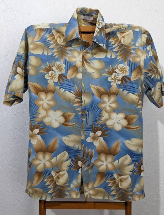 Vintage 80s PIERRE CARDIN Hawaiian Button Up Shir… - image 1