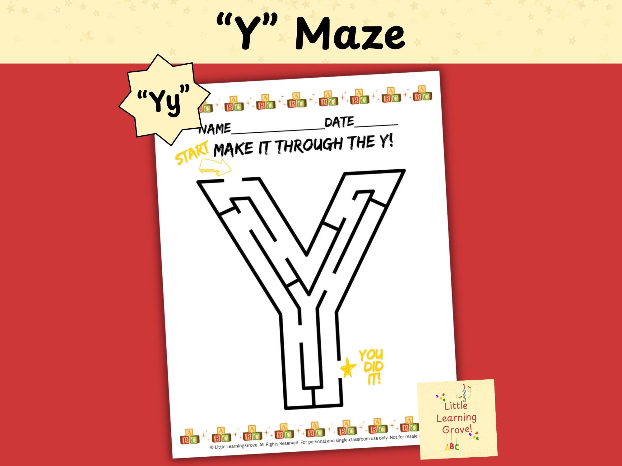 Letter Y Worksheets – Preschool Alphabet Activities – Tracing, Coloring ...