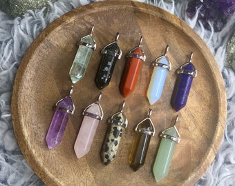 Crystal Pendant Necklace / Gemstone Necklace