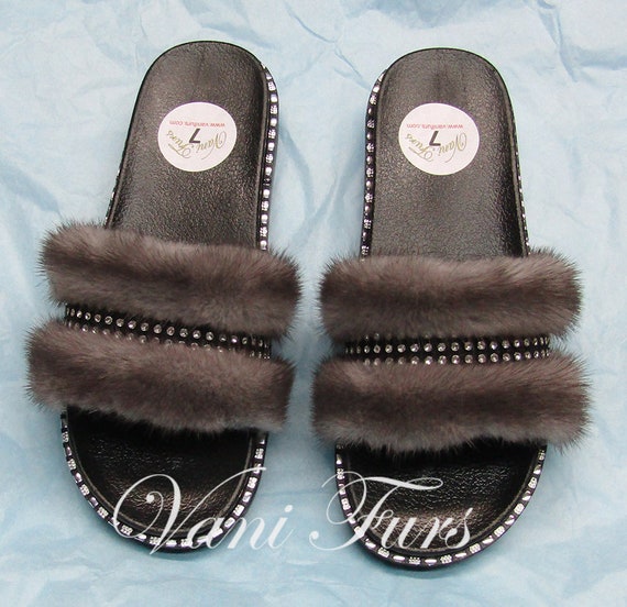 real mink slippers