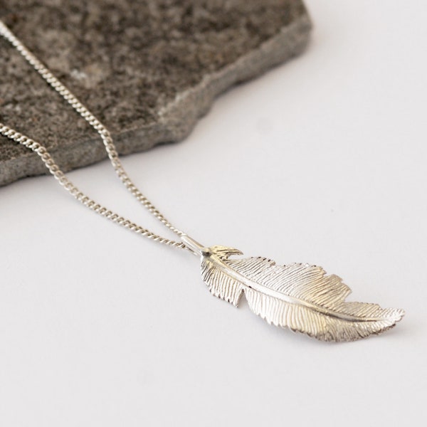 Feather Necklace - Etsy