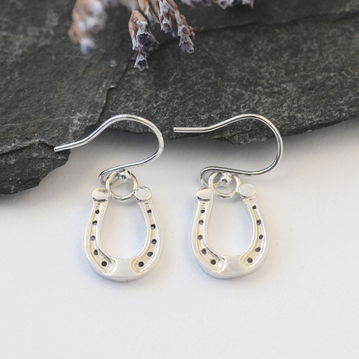 Horseshoe Earrings horseshoe jewellery equestrian jewellery Etsy