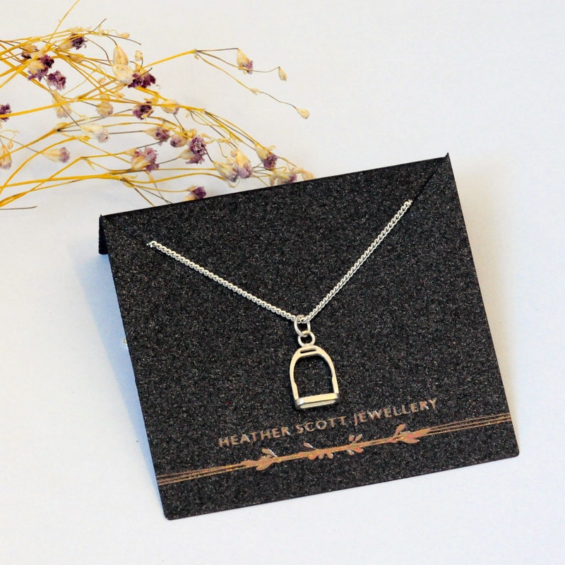 Sterling Silver Stirrup Necklace