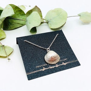 Silver shell necklace | Handmade jewellery UK