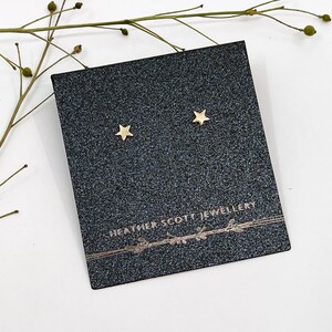 Boucles d&#39;oreilles étoiles dorées | Boucles d&#39;oreilles britanniques faites main