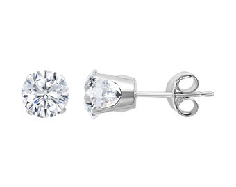14K Gold with 1.0ct -1.50ct Lab Grown Diamond Stud Earring -Gift for her, April Birthstone, Diamond Earring