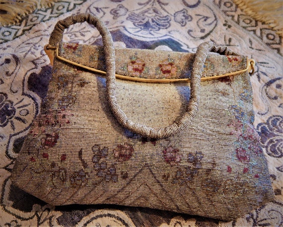 Vintage 1930’s LANGLOIS-&-JARGEAIS Metallic Beaded