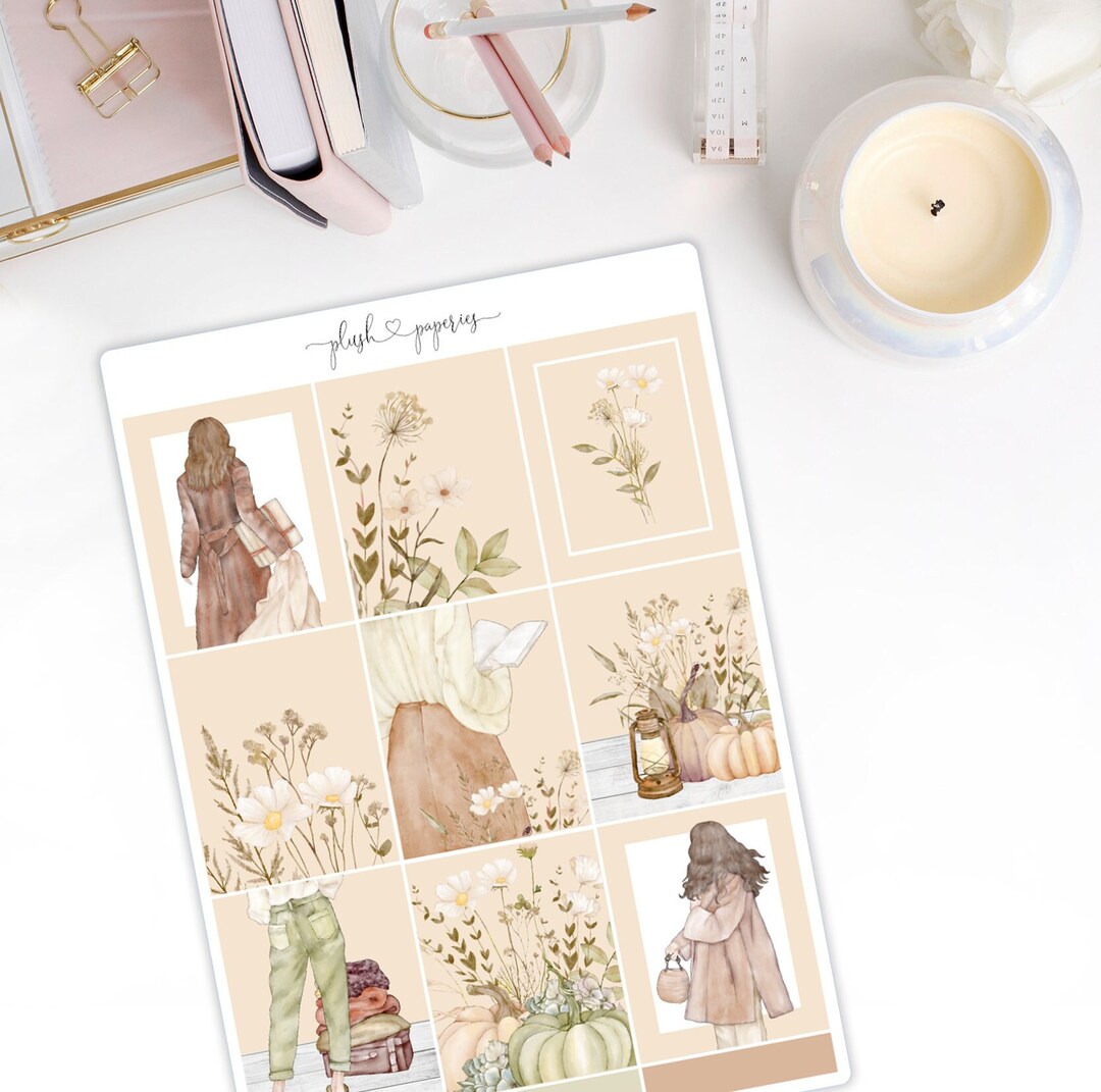 STORAGE SALE Cozy Fall Weekly Kit Planner Sticker Kit for Vertical ...