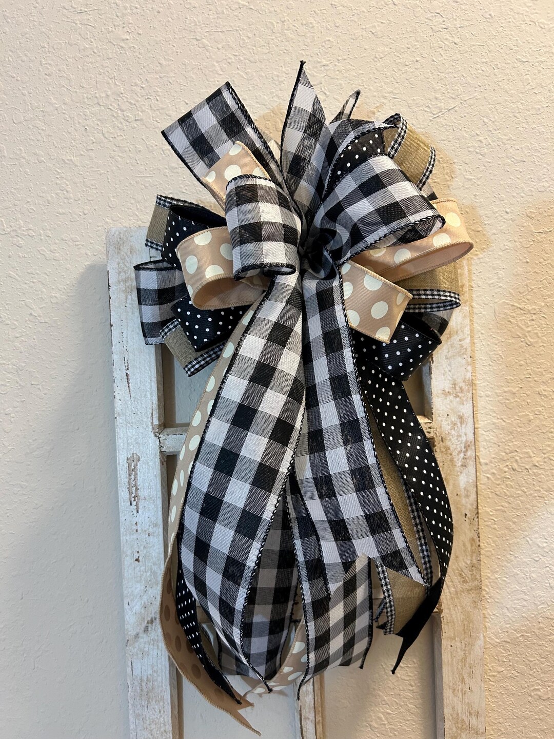 Small Rustic Bows Handmade Farmhouse Bow - Etsy