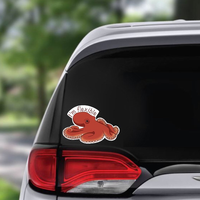 Octopus Car Sticker Vinyl Decal Giant Pacific