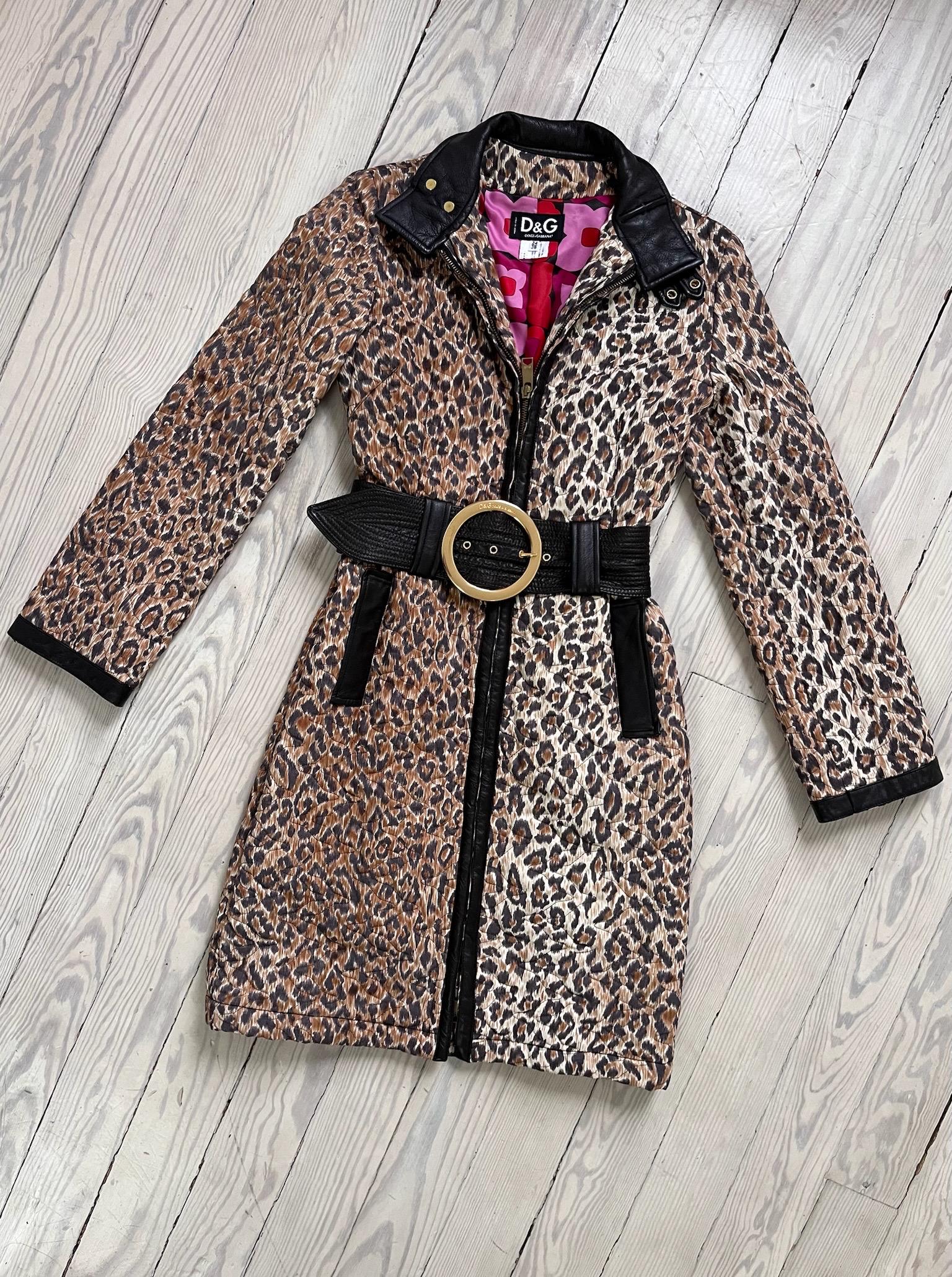 Dolce&gabbana Leopard Coat - Etsy
