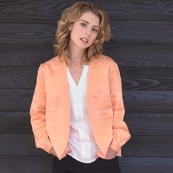 Vintage 1930s Jacket / 40s Satin Bed Jacket / One