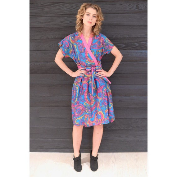 60s wrap dress