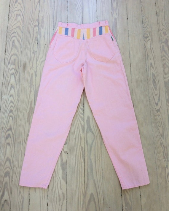 1980s Set / 80s Pink Free Lady Top & Pants Set / … - image 4