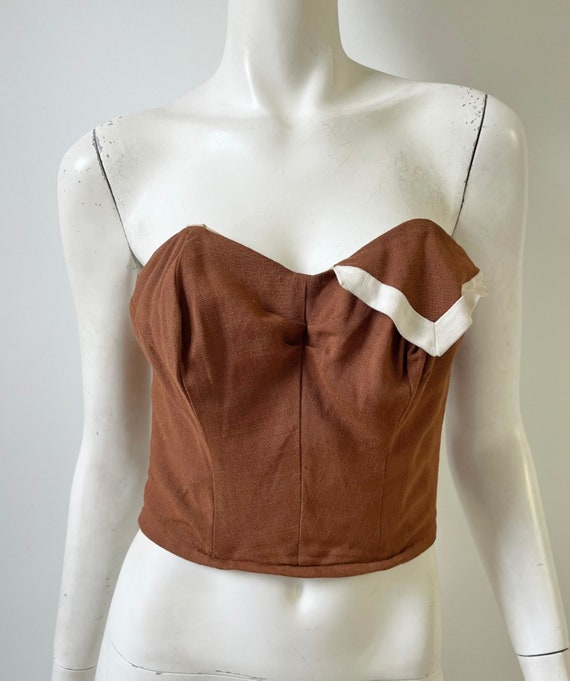 brown small corset - Gem