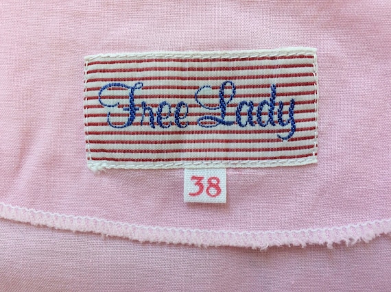 1980s Set / 80s Pink Free Lady Top & Pants Set / … - image 6