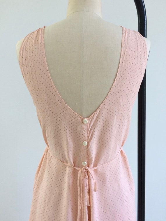 1930s Romper / 30s Rayon Polka Dot Romper / Medium - image 7