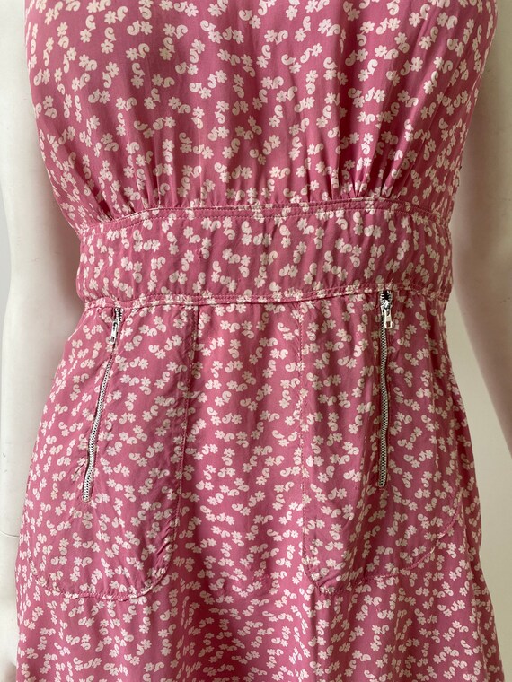 Vintage 1940s Dress / 40s Pink Floral Day Dress /… - image 7