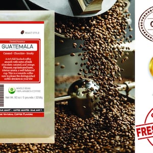 1lb / 10lb Guatemala Coffee FRESHLY ROASTED TODAY by hand on our small batch roaster only once order is placed - specialty grade beans