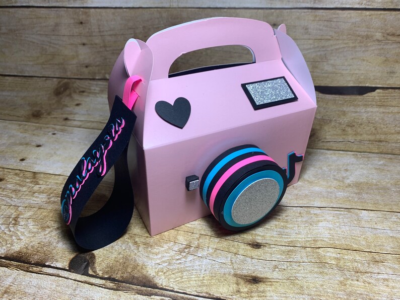 TikTok Camera Box / light pink camera box Etsy