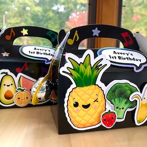 Hey Bear Sensory favors boxes / first birthday / birthday party / gable boxes