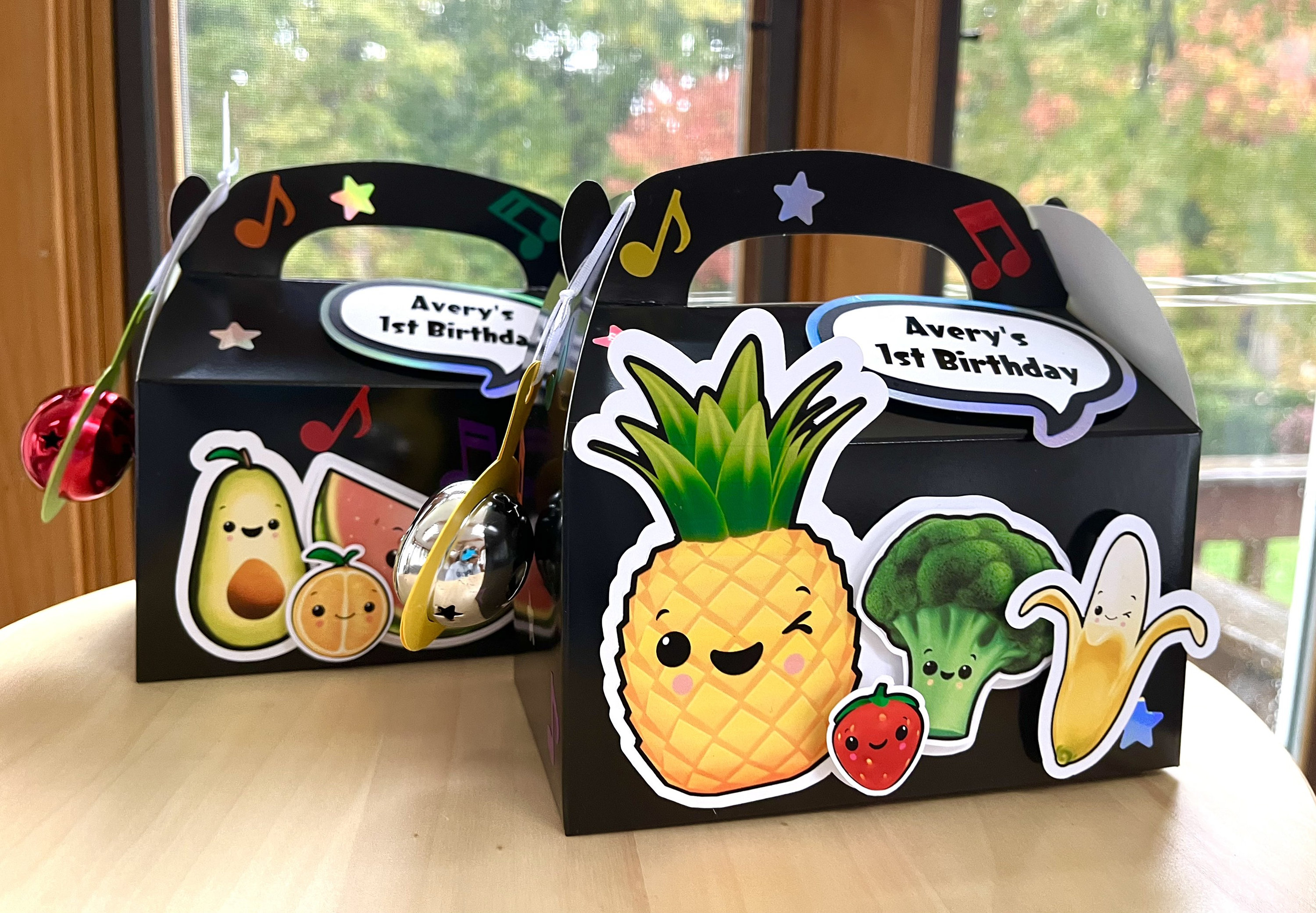 Hey Bear Sensory Favor Boxes: First Birthday Party, Jingle Bell