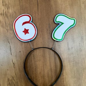 67 Head Boppers / six seven headbands / Christmas stocking stuffers