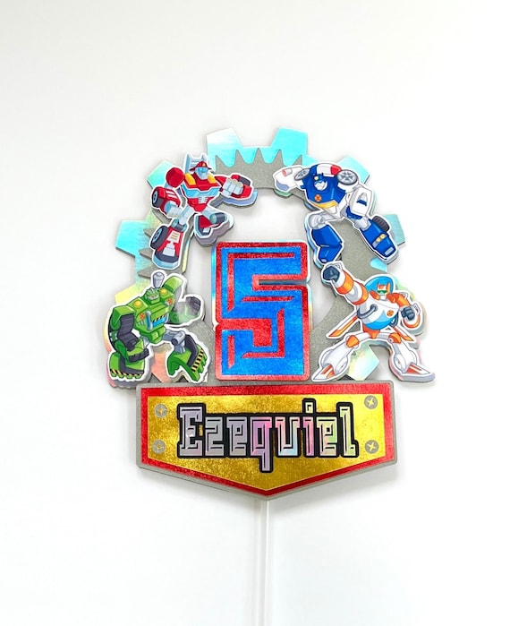 Rescue bots cake sale topper