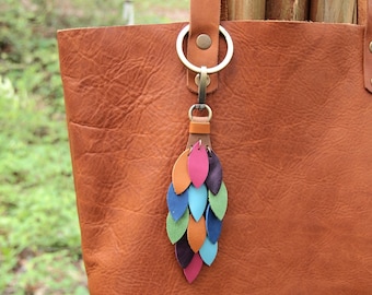 Limited Edition Colorful Waterfall Leather Purse Charm Tassel Handmade  Bag Charm Purse Swag Pink, Purple, Blue, Turquoise