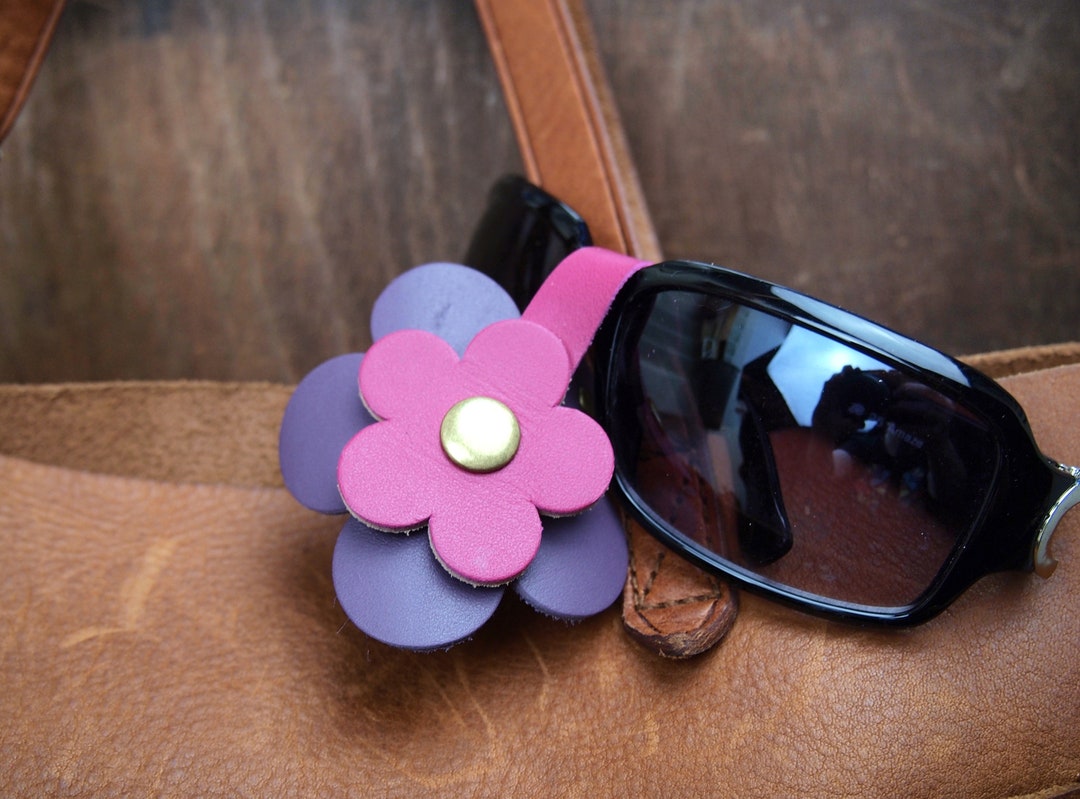 Sunglasses Holder for Your Bag Double Snap Flower Bag Charm Etsy