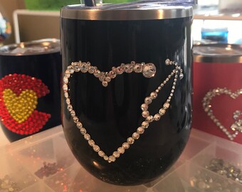 Coffee Mug Tumbler Nurse Medical Gift Birthday Appreciation Sparkle Stainless Steel 12 oz w/ straw