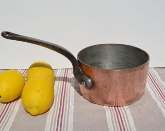 Copper pan French copper pans copper cooking pans chefs cooking pot 3mm thick copper
