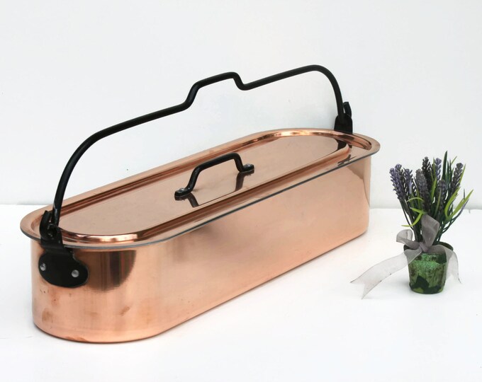 Large French Copper Fish Kettle Fish Poacher copper Etsy