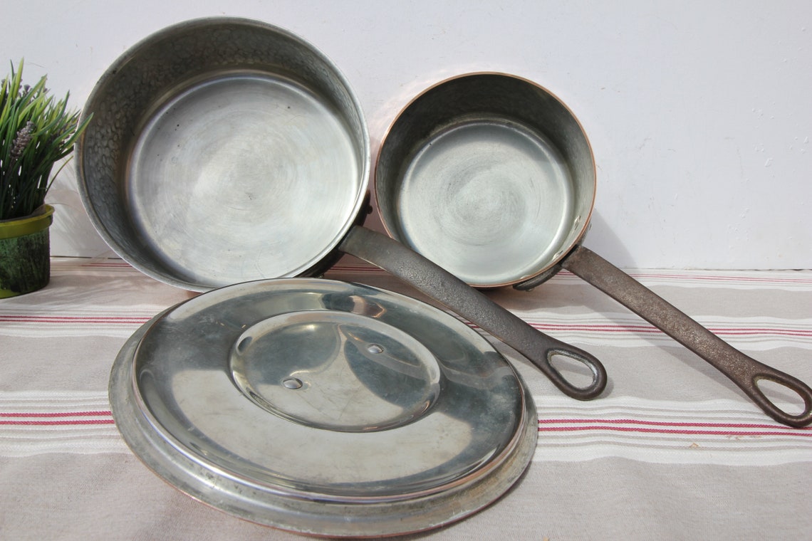 French pans 2 Fabrication Francais pans copper 2 mm pans Etsy