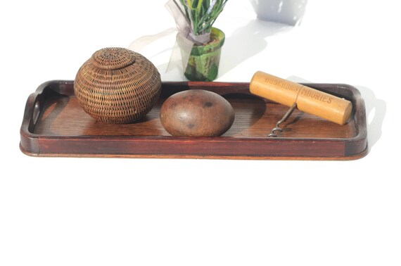 Vintage French wooden tray,corkscrew,basket,wooden egg, home decor