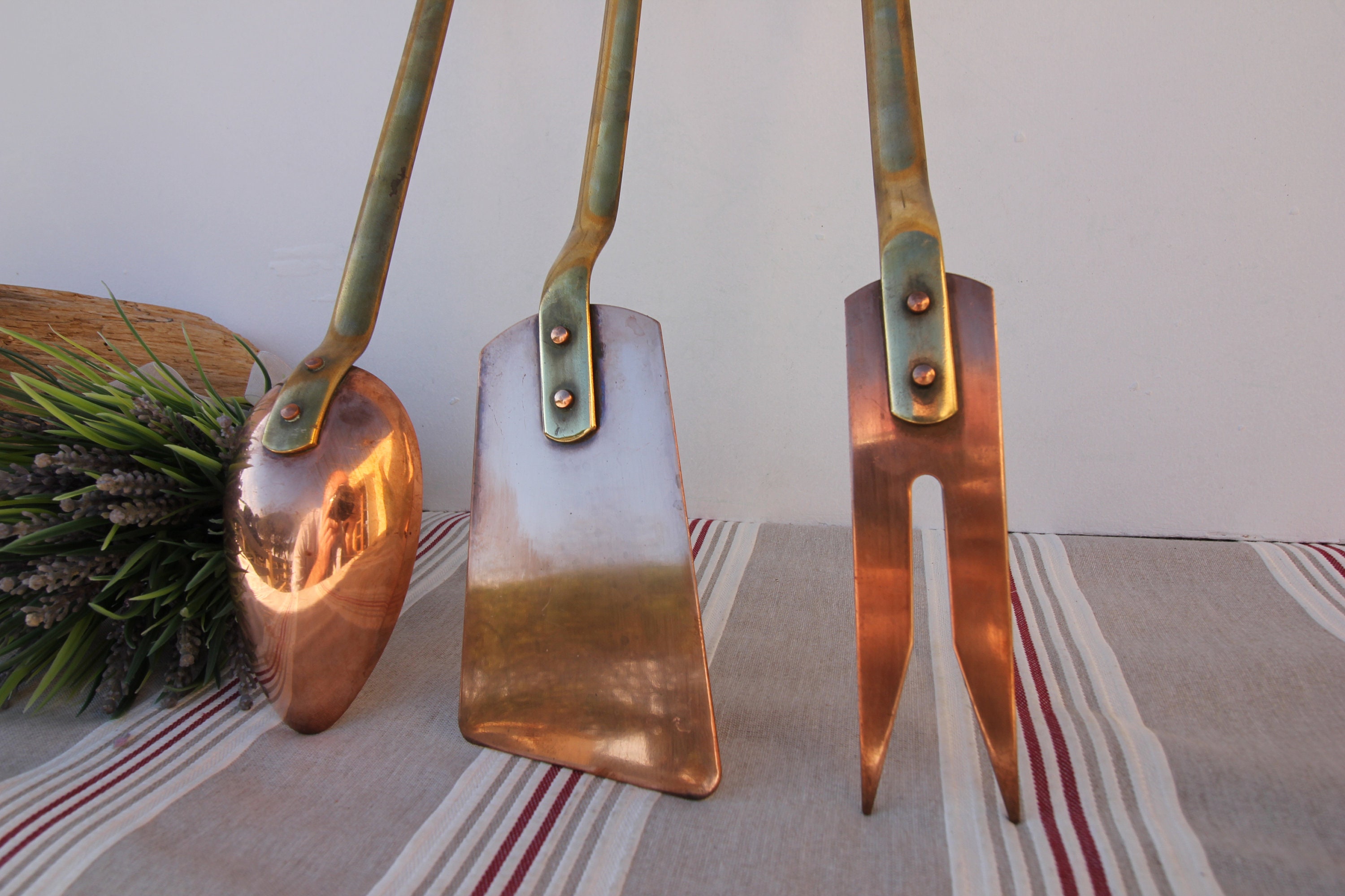 Utensilios de cocina de cobre y latón francés | Etsy