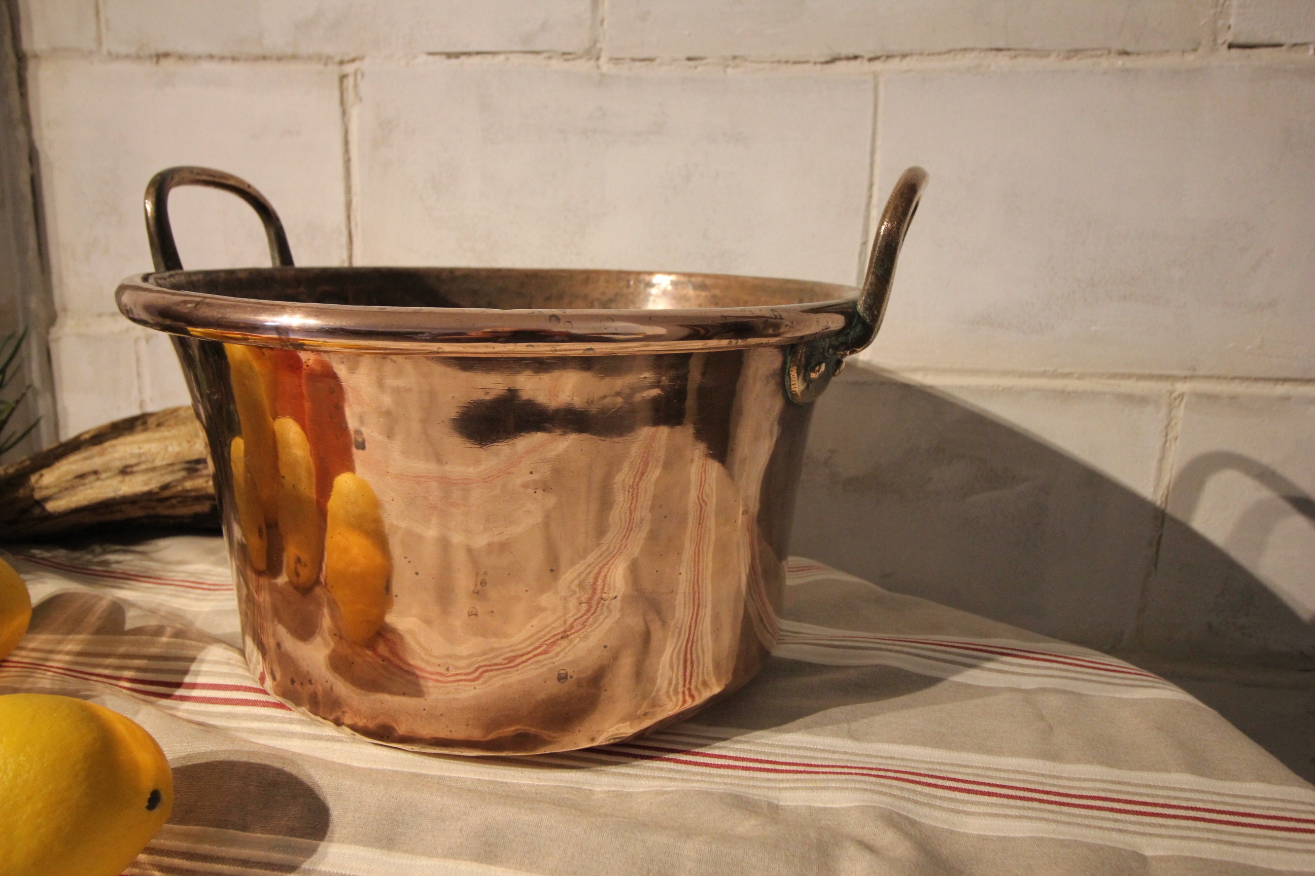 Français Chaudron en Cuivre Pot Cuisine Cuivre