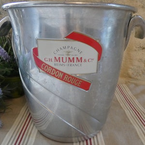 French Champagne Ice Bucket MUMM Celebration party Anniversary wine cooler