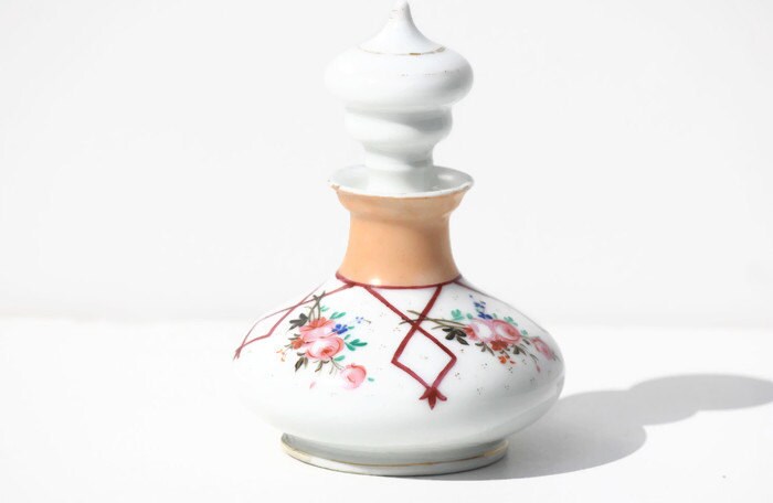 Français Bouteille Antique de Parfum Porcelaine, Parfum, Boudoir, Décor à La Maison