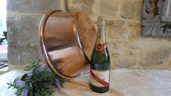 Copper pan very large big jam pan sweet makers pan
