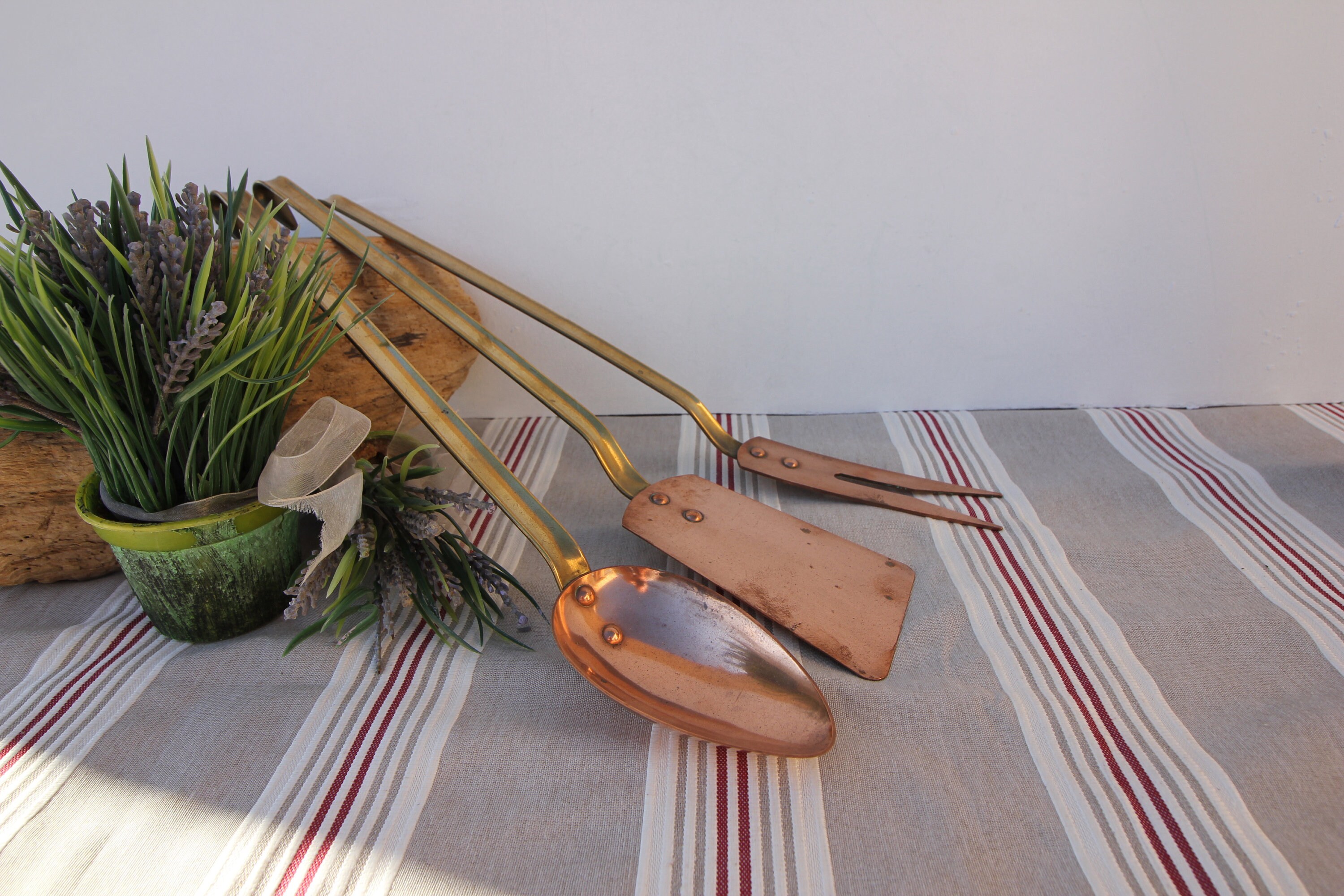 Utensilios de cocina de cobre y latón francés | Etsy