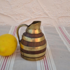 wooden jug water pitcher bar ware wooden and copper jugs cider jug