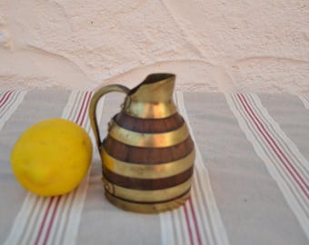 wooden jug water pitcher bar ware wooden and copper jugs cider jug