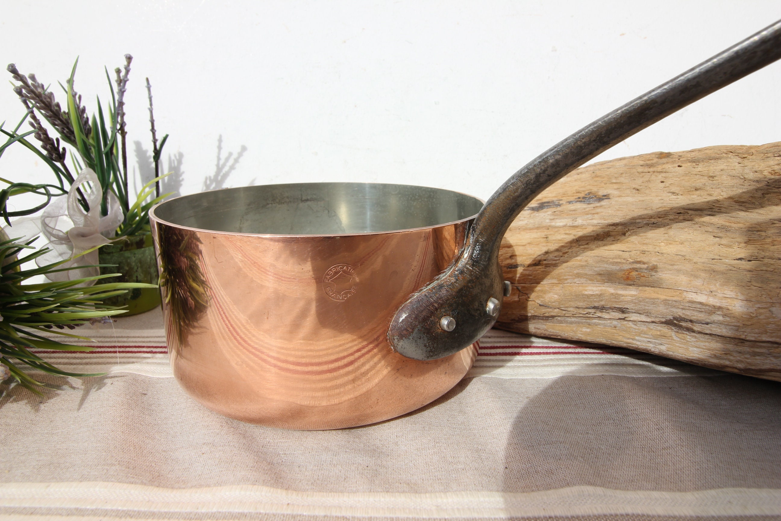 French copper pan Fabrication Francais professional pan Hardly Etsy