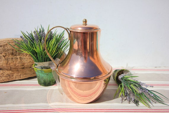Copper Villedieu copper jug