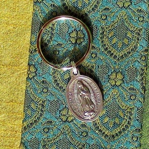 Our Lady of Guadalupe Religious Key Ring Virgin Mary Key Ring Made In Italy Catholic Protection Key Ring Lucky Key Ring Religious Charm