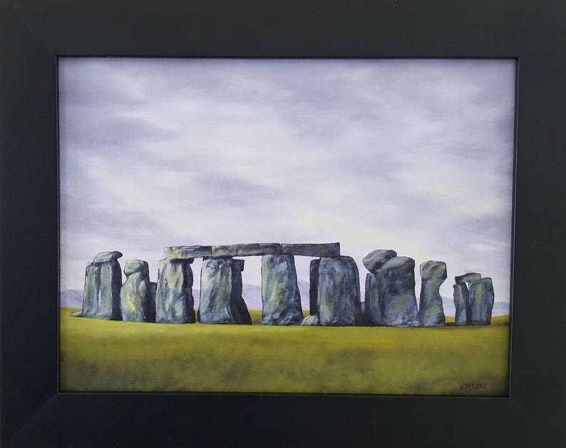 A Moment in Time, Stonehenge Original oil painting image 1