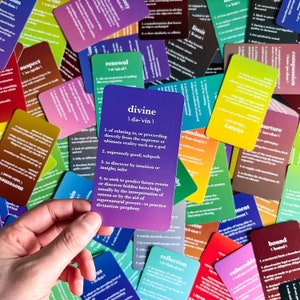Wahrsager Definitionen Orakel Deck: Ein Wörterbuch Inspiriertes Orakel