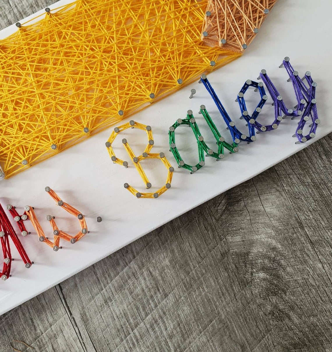 Teacher's Gift Custom Teacher String Art Pencil String | Etsy