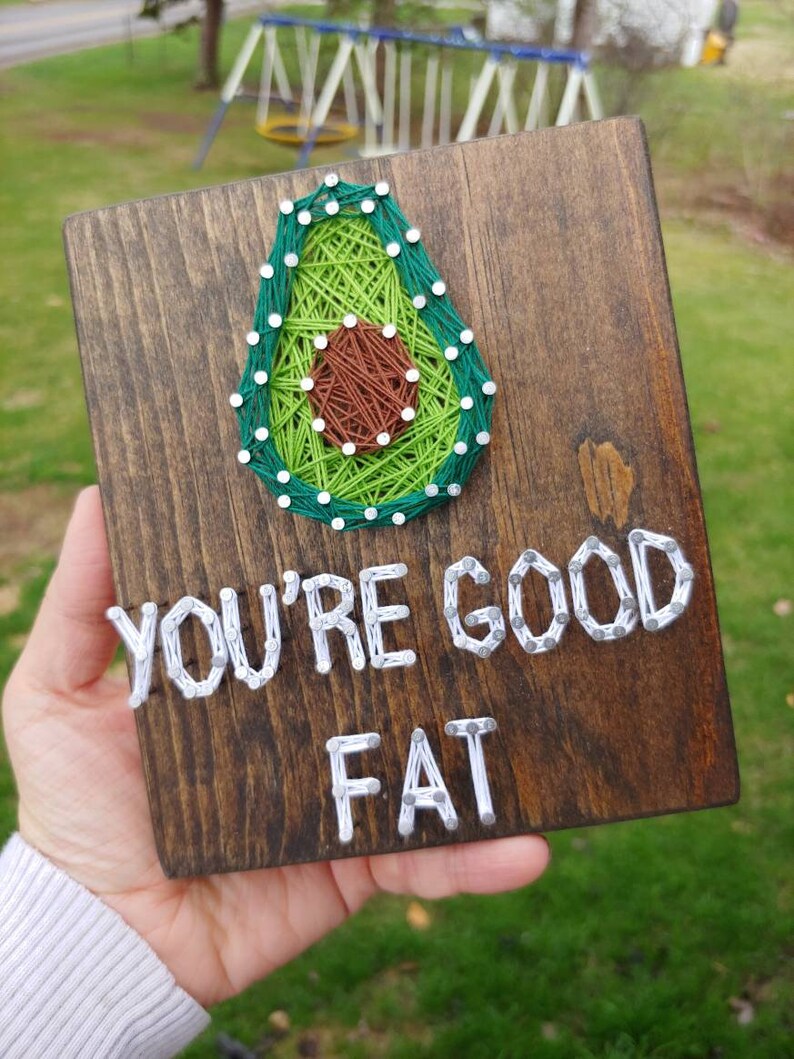 YOU'RE GOOD Fat Avocado String Art Avocado Puns Decor Etsy